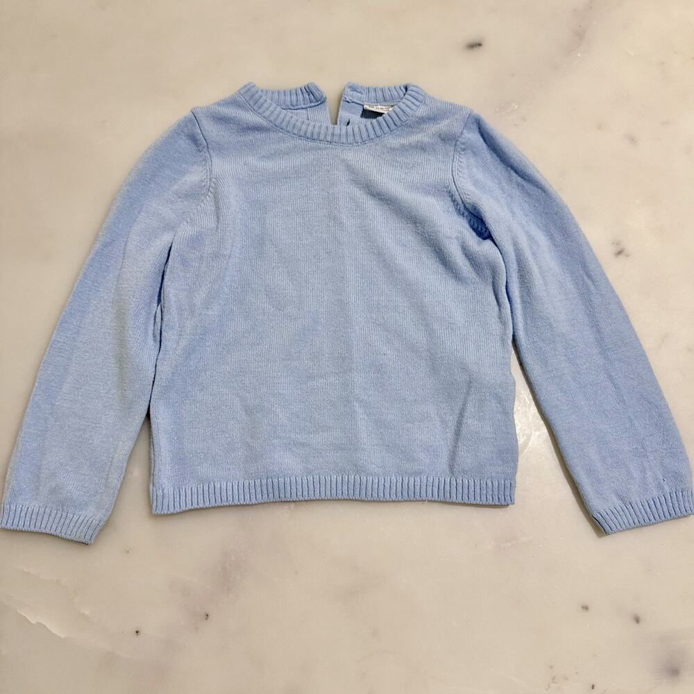 DeFacto Girls 24-36 Months 3T Sweater Blue Roll Neck Long Sleeve Pullover